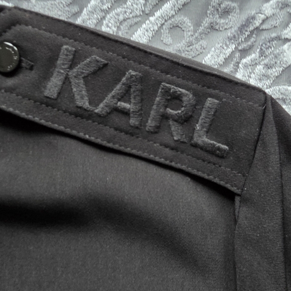 Karl Lagerfeld Paris Womens Plus Size Utility Shirt NWT - Picture 3 of 11